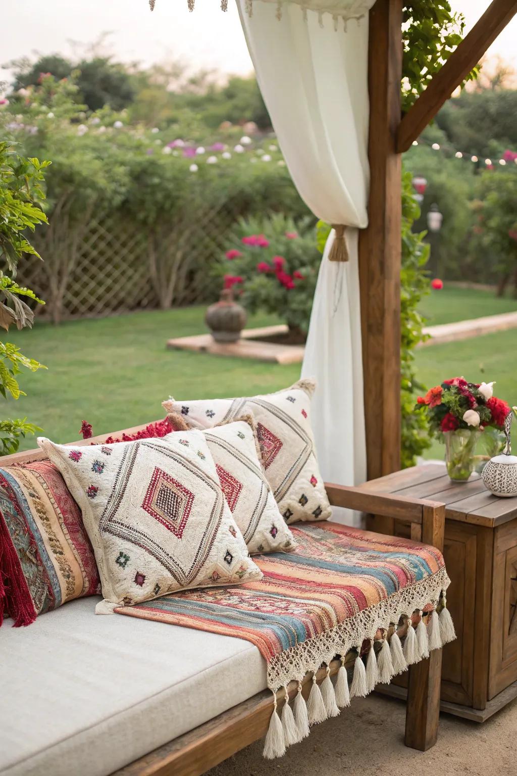 Tassels add a bohemian touch to your cushion collection.