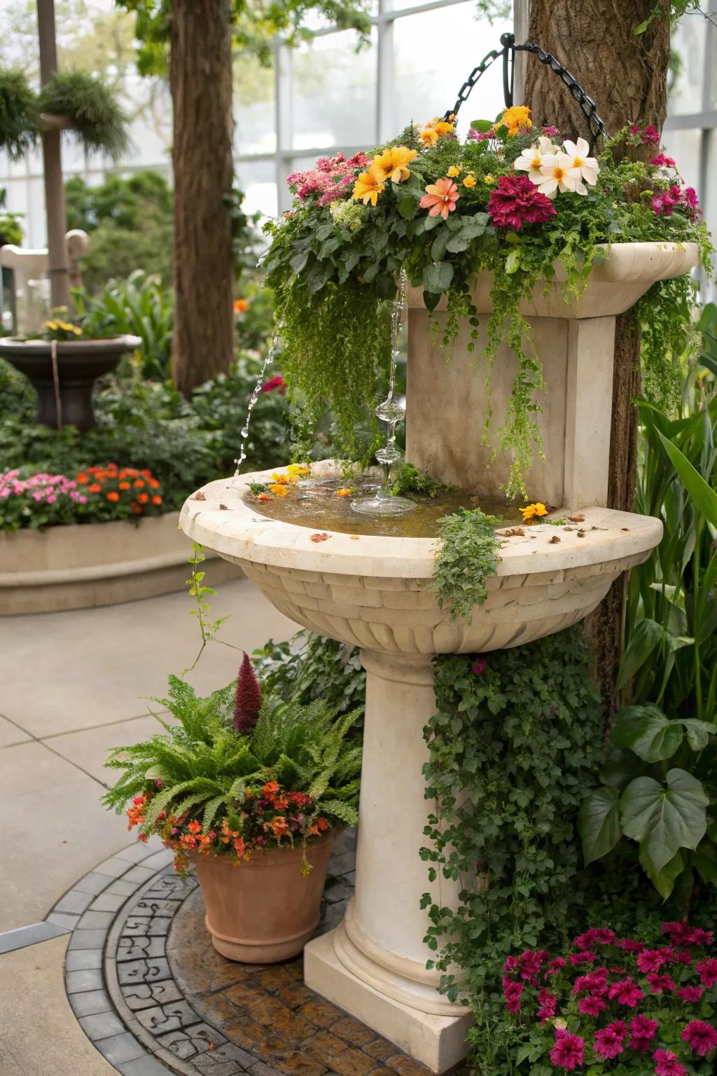 Infuse whimsy with a flowerpot-inspired garden sink.