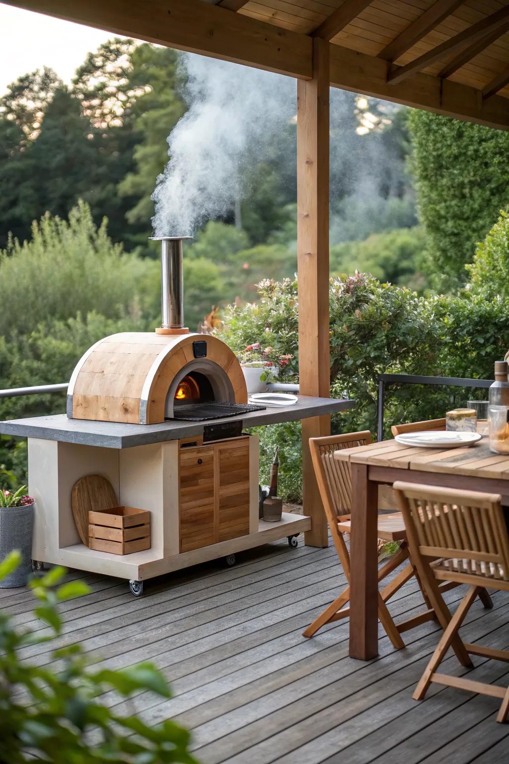A pizza oven that brings a taste of Italy to your backyard.