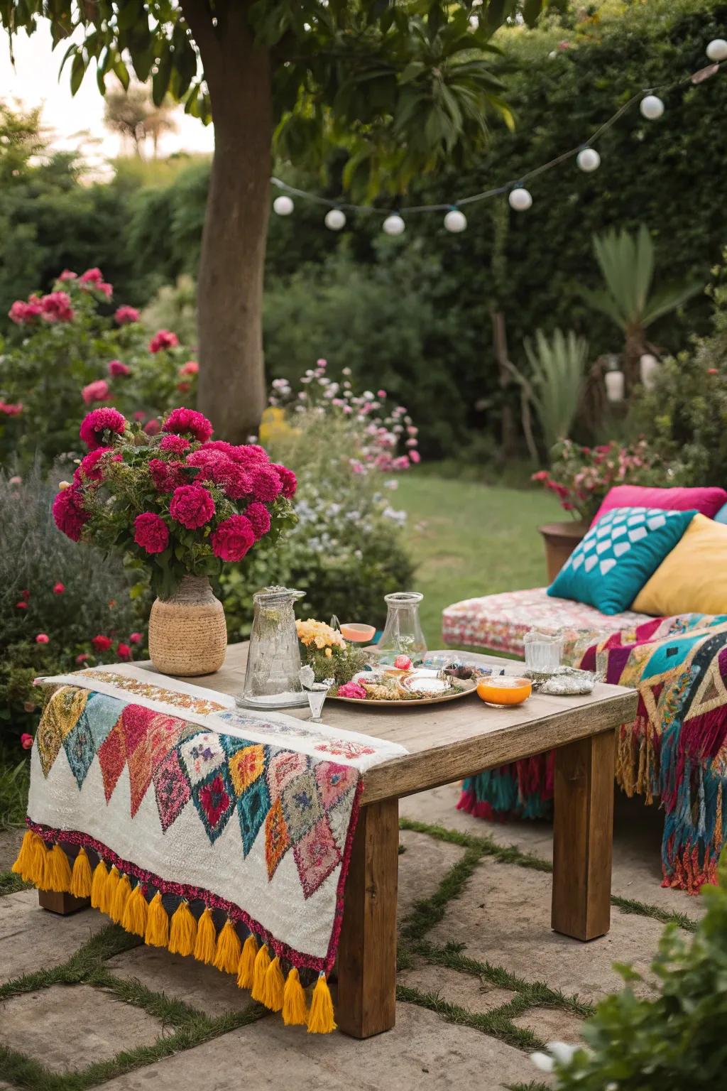 Bohemian style brings a relaxed, artistic vibe.