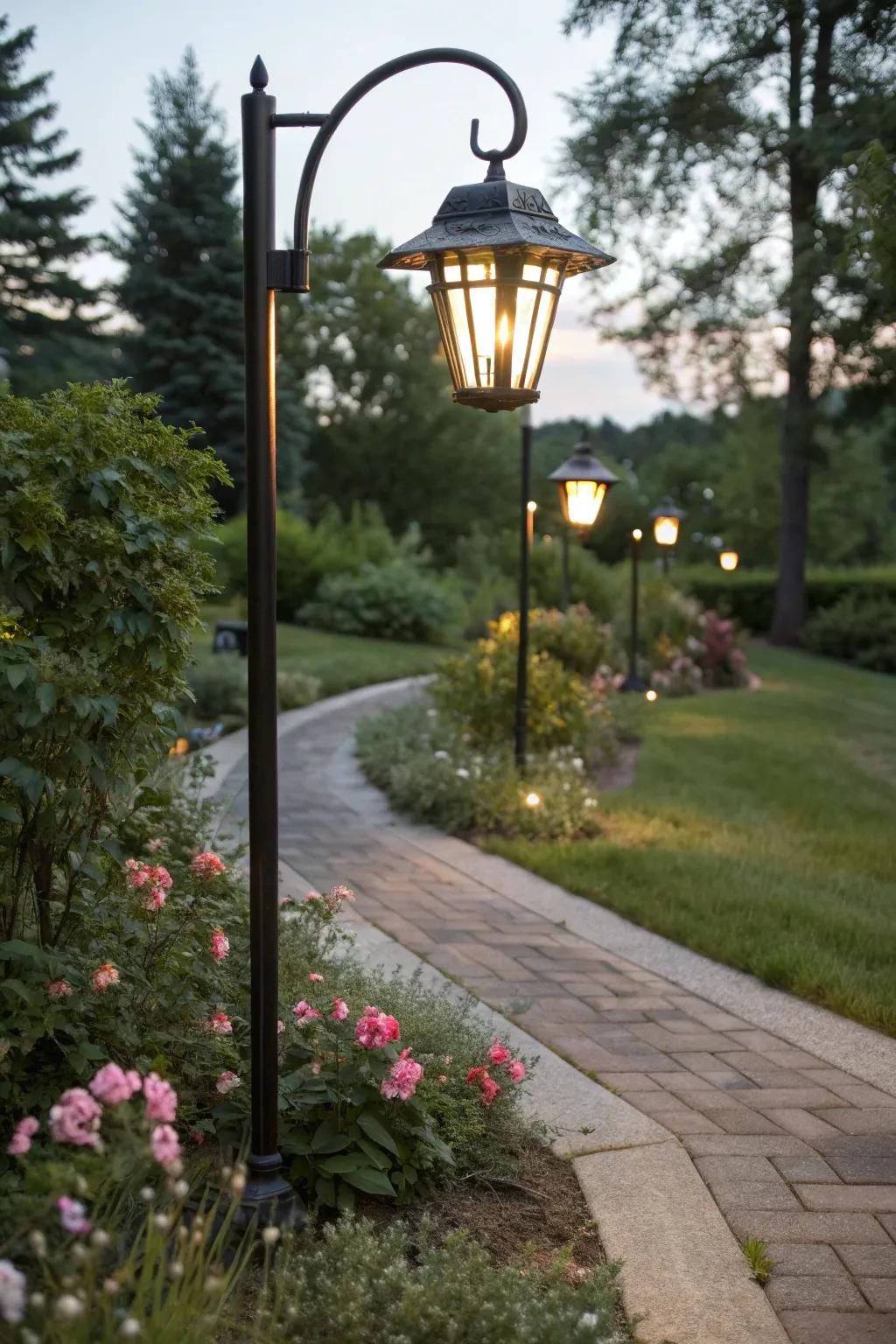 Solar lights provide sustainable and stylish illumination.