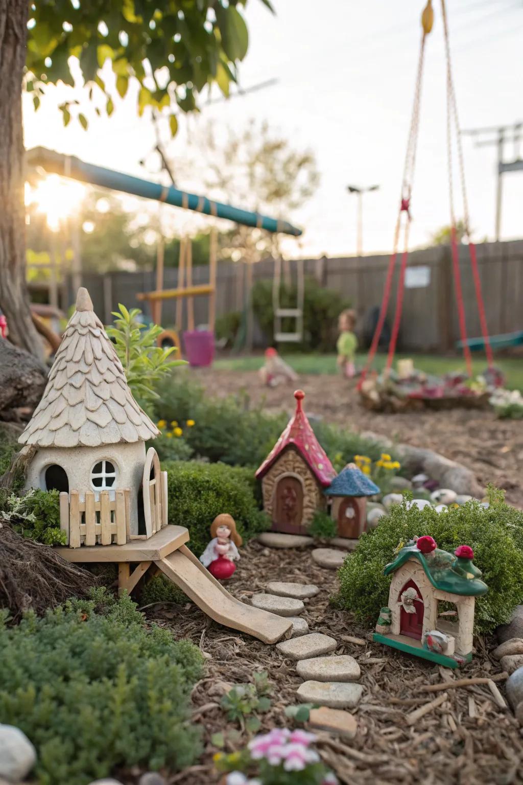 A magical fairy garden inviting imaginative storytelling.