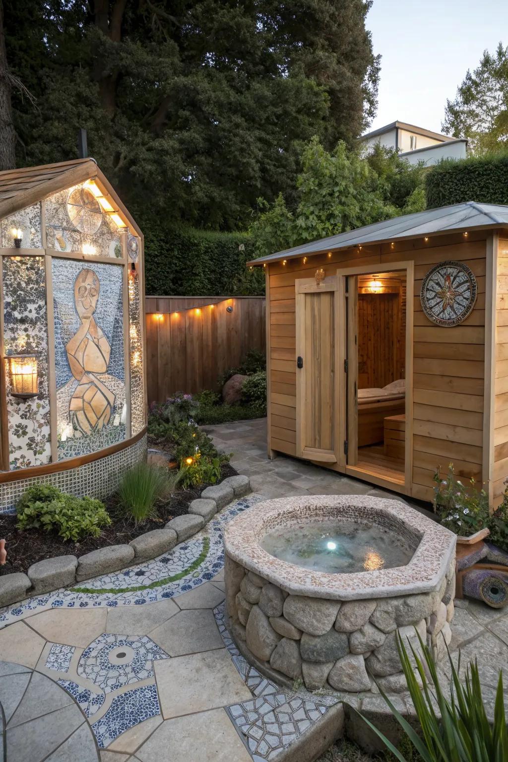 Personalize your space with artistic elements.