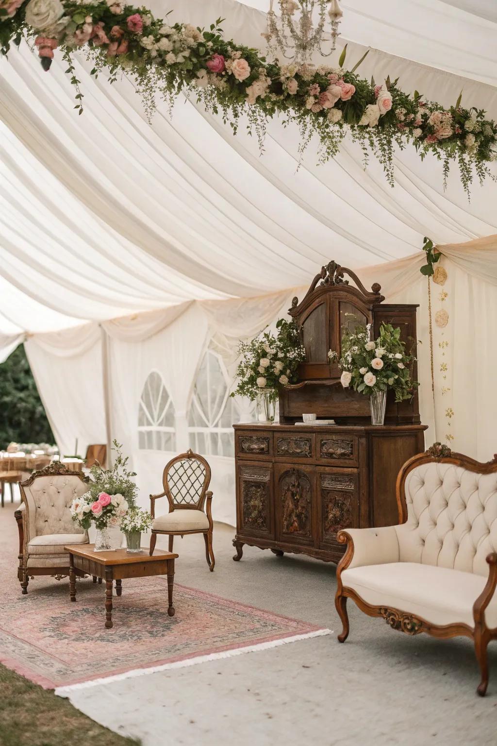 Vintage furniture for timeless elegance.