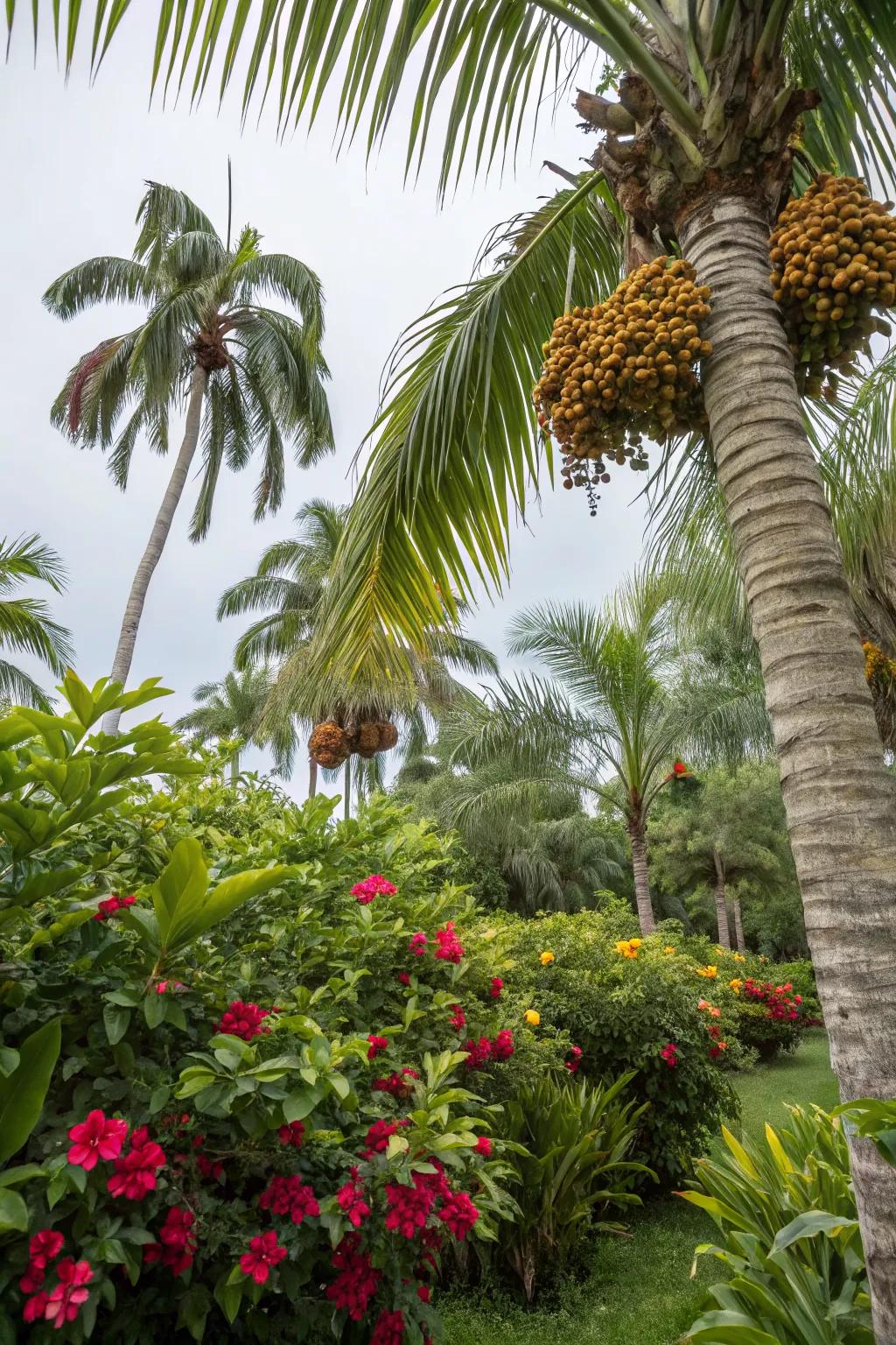 Edible palm varieties offer both beauty and tasty rewards.