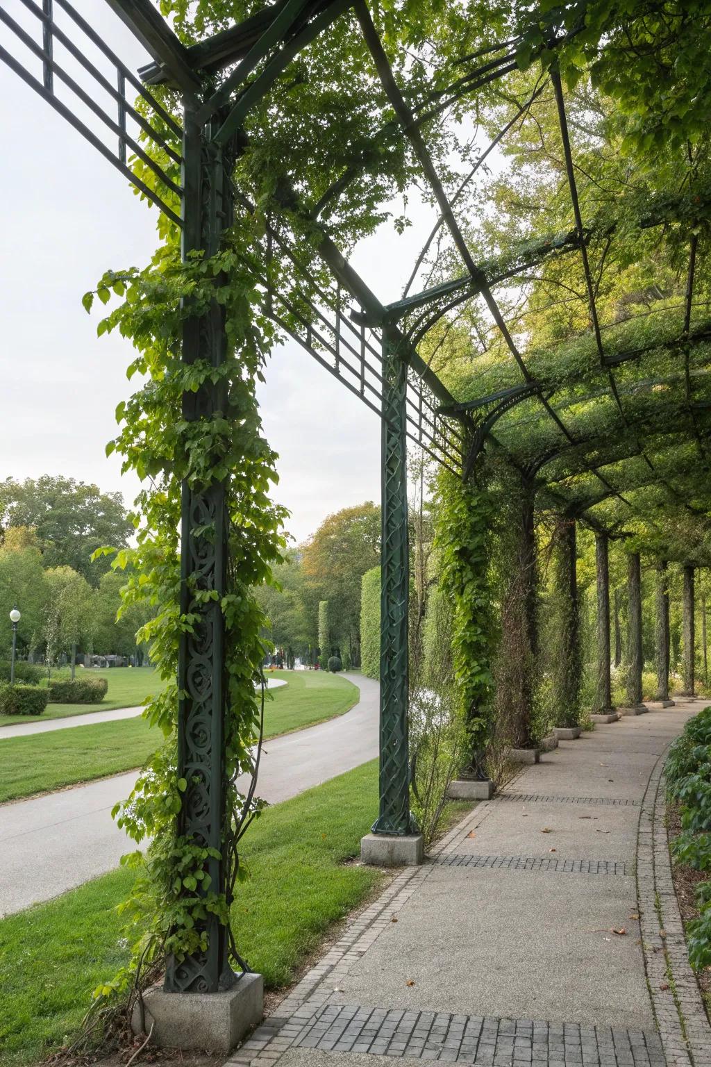 Vertical elements add height and dimension to your park strip.