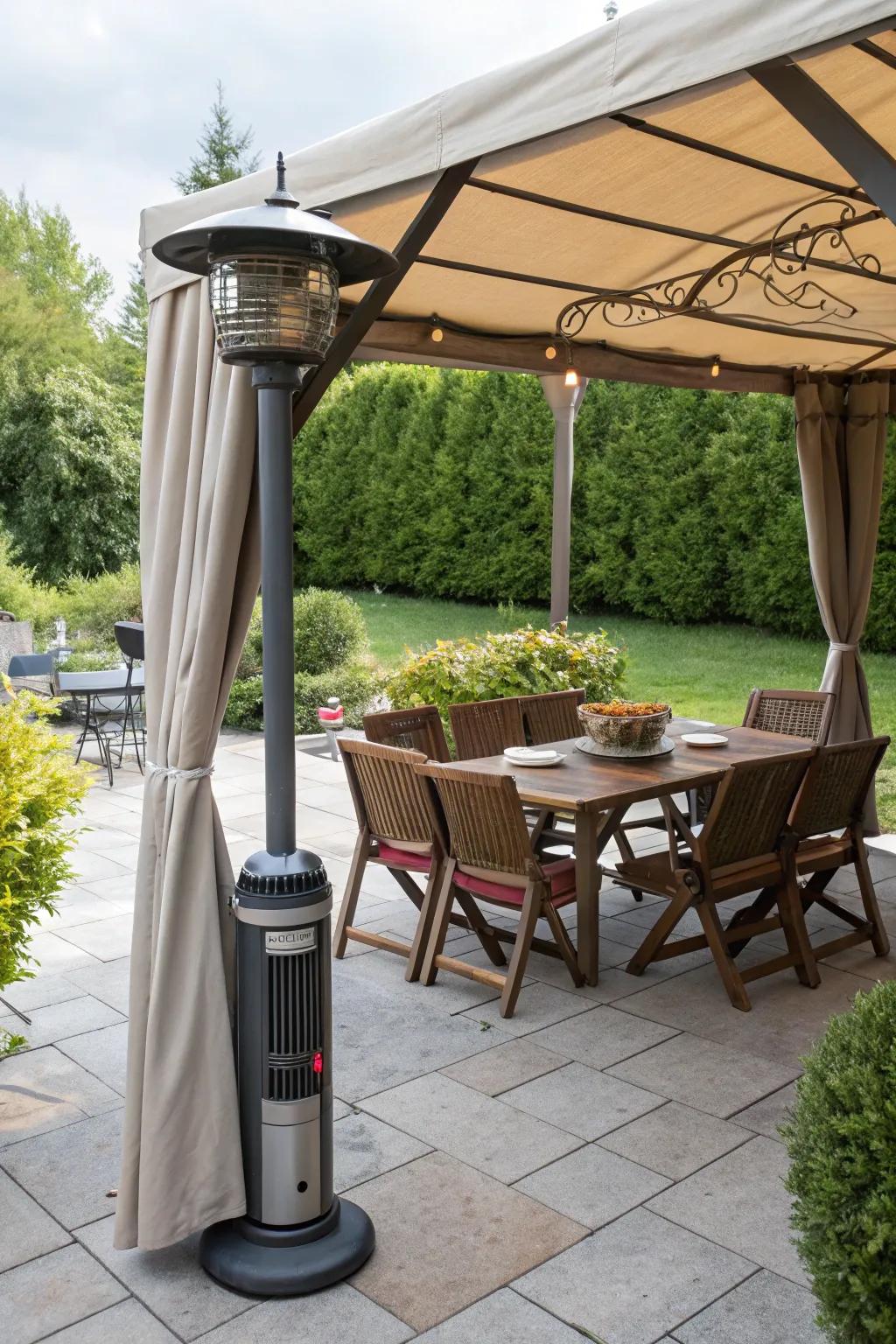 Seasonal flexibility allows you to enjoy your patio all year long.