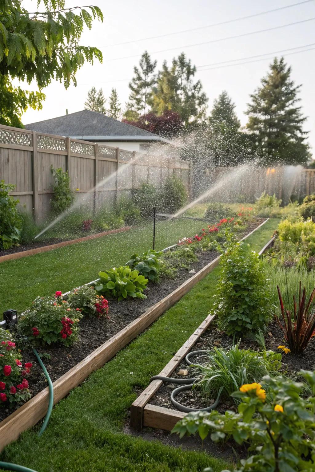 Automated irrigation systems ensure your plants stay hydrated without the hassle.