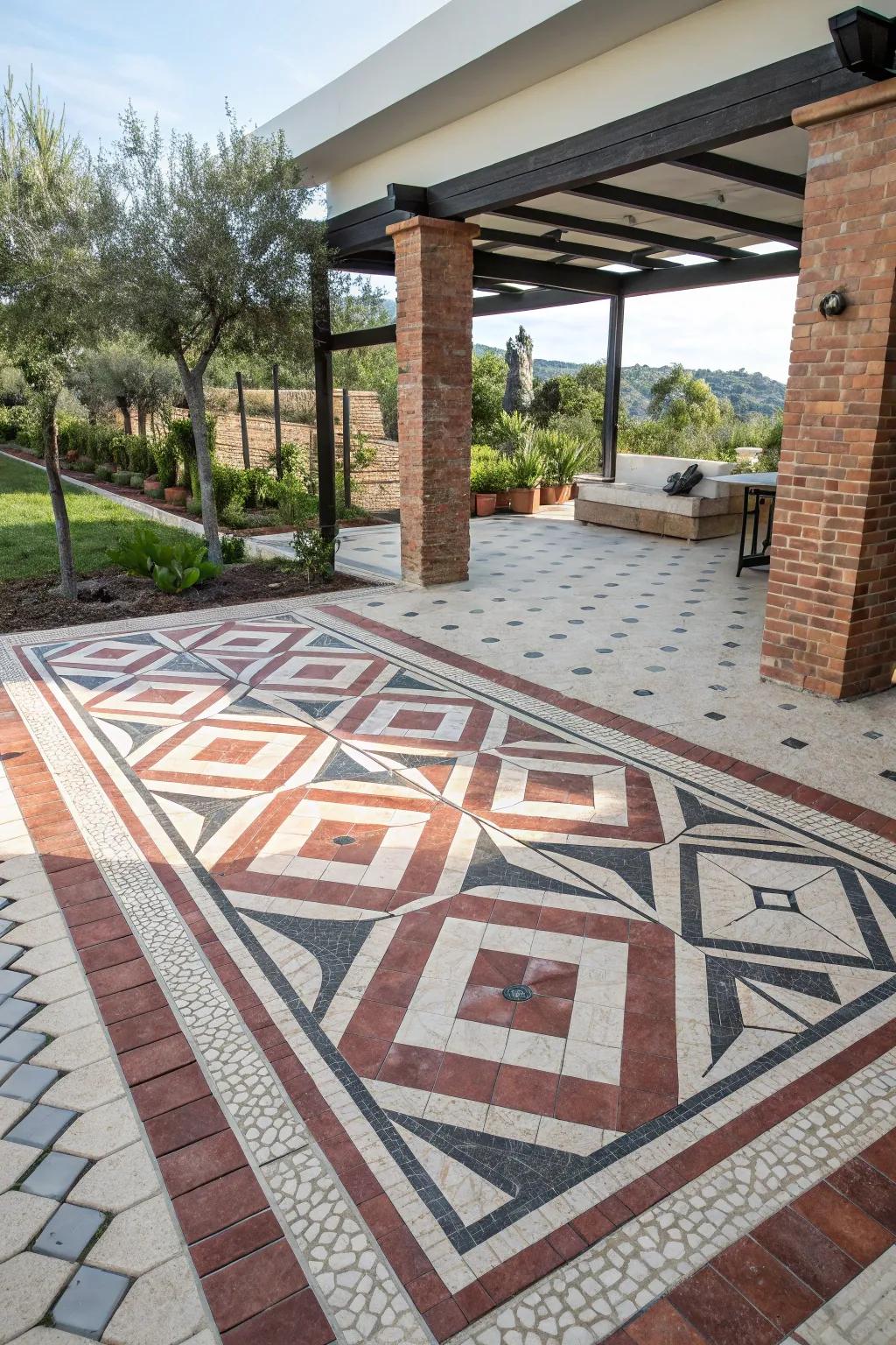 Geometric patterns add a modern flair.