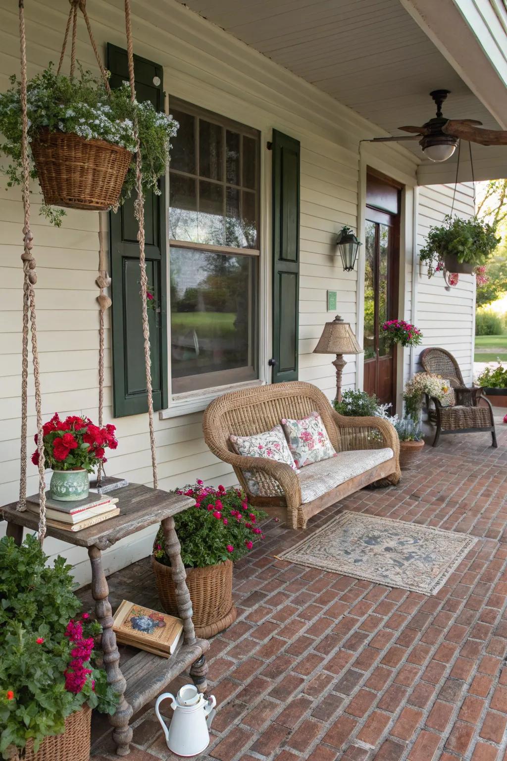 Recycled brick pavers offer vintage charm with an eco-friendly twist.