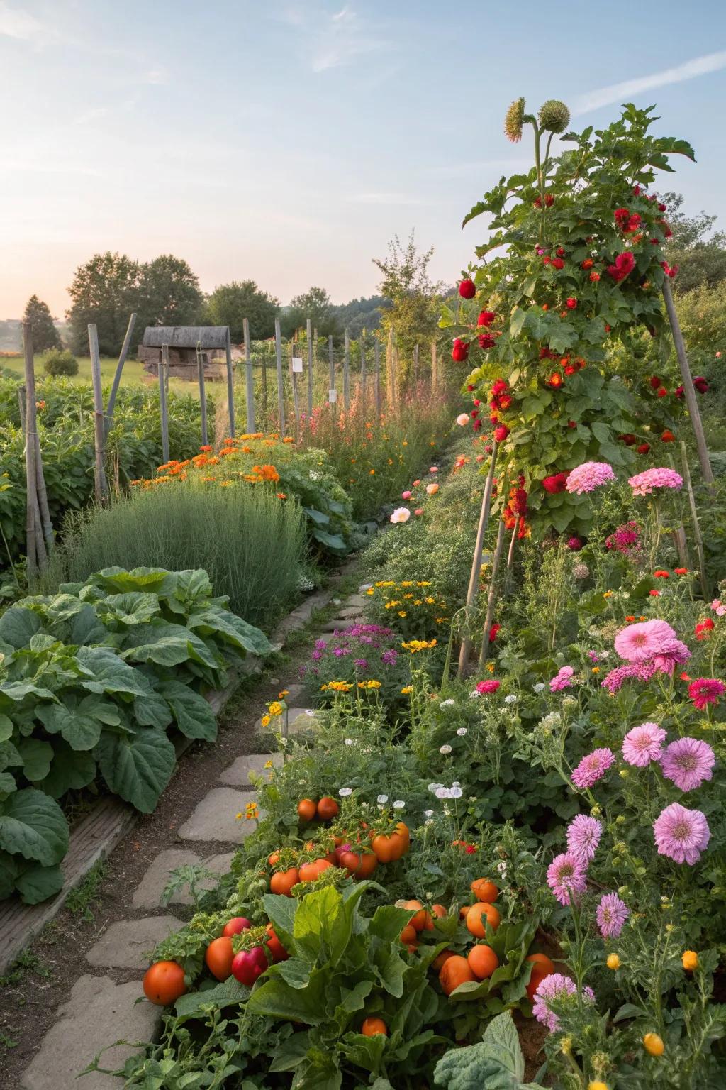 Edible landscaping beautifully combines form and function.
