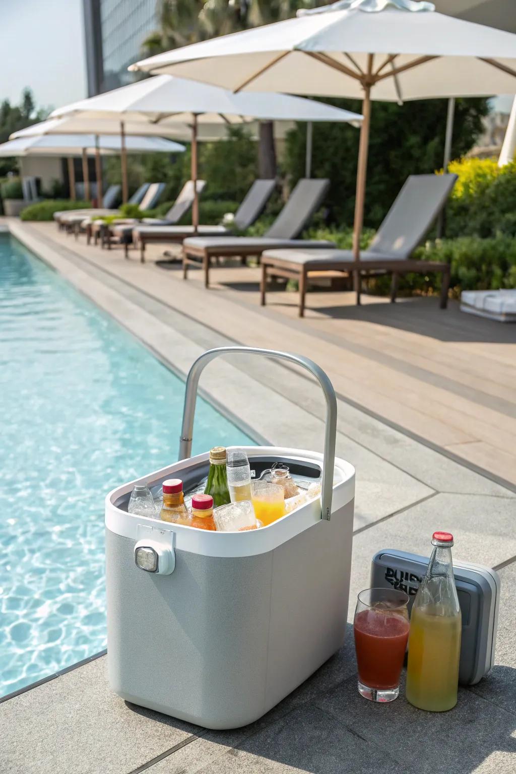 Keep your drinks cool and refreshing with a portable cooler.