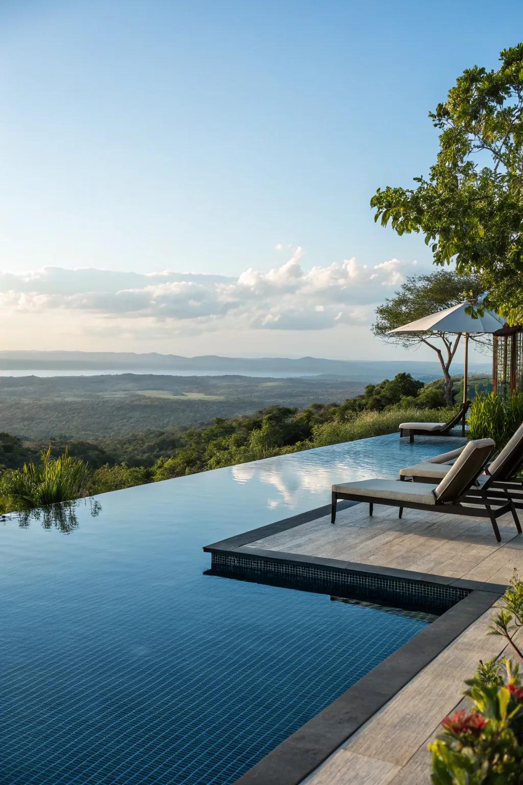 A stunning infinity pool deck that seamlessly blends with the horizon.