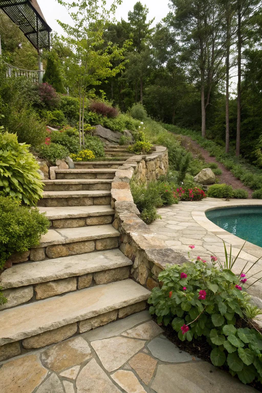 Seamless integration with nature enriches the design.