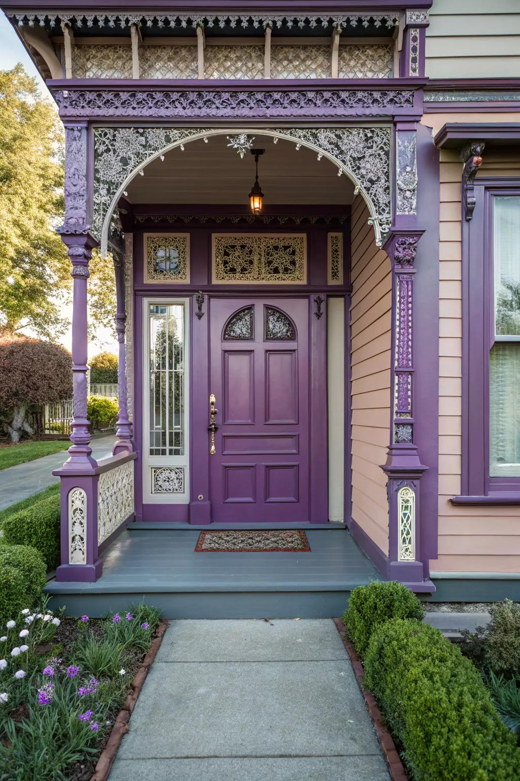 An eclectic mix of purples adds a playful and layered look to your home.