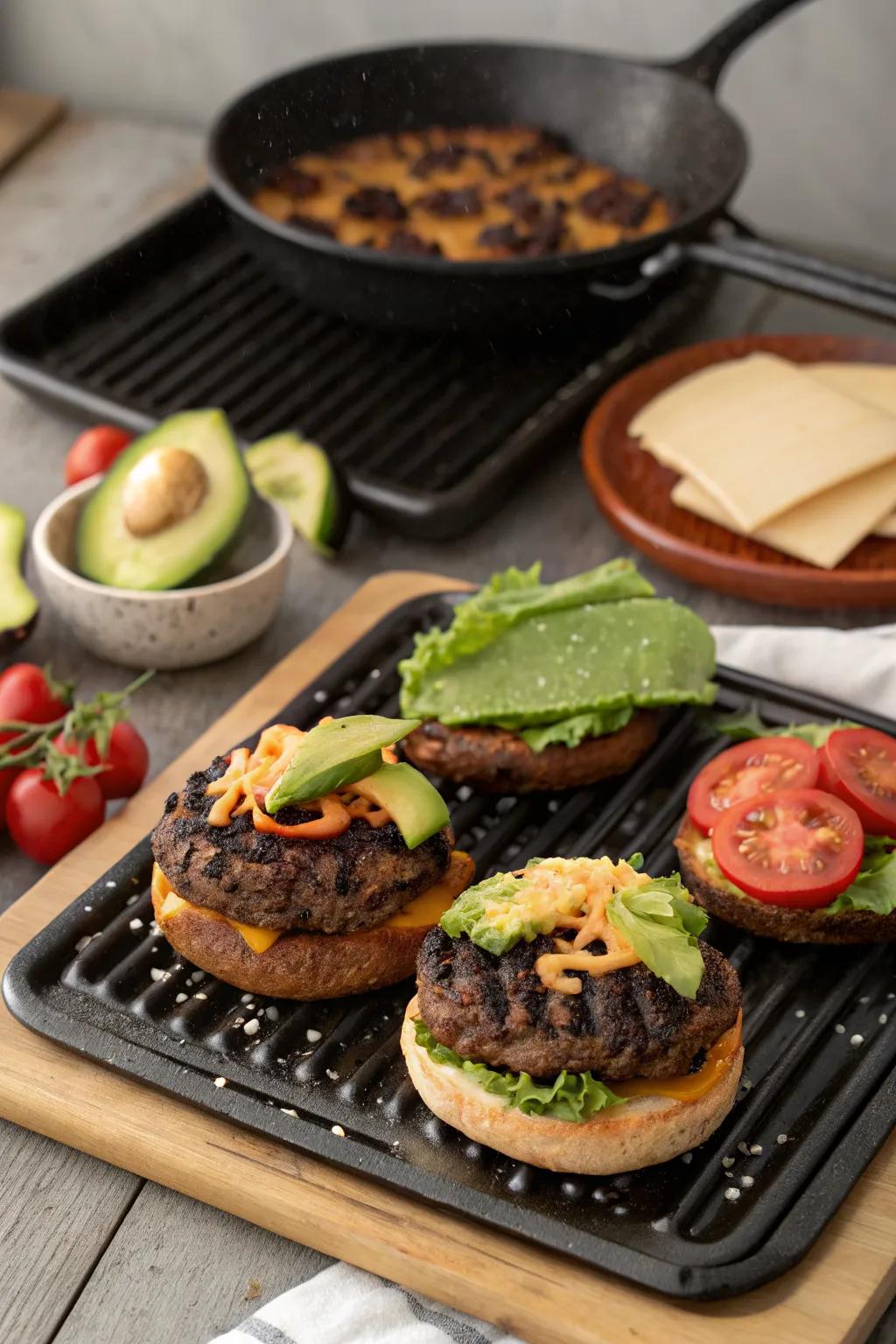 Hearty and delicious BBQ black bean burgers.