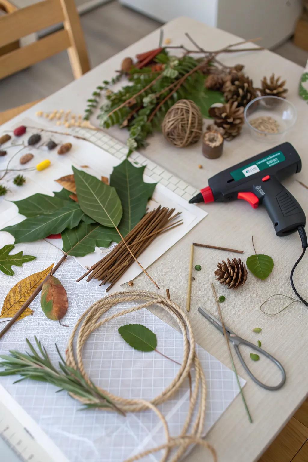 Get creative with nature-inspired DIY craft projects.
