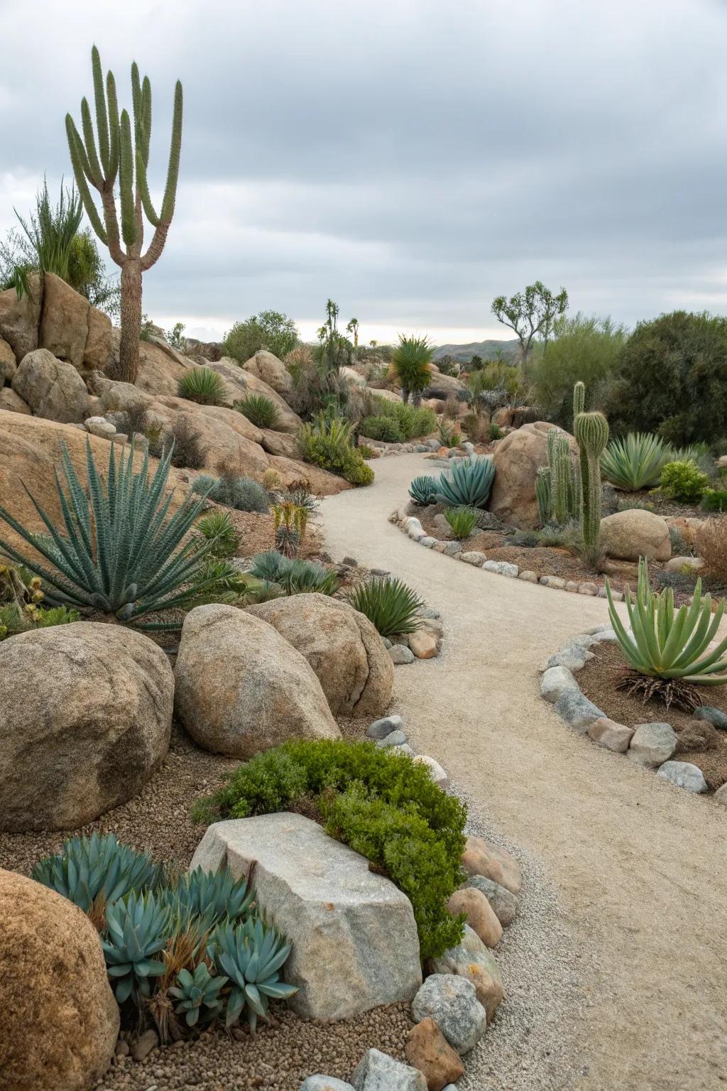 Embrace low-water landscaping with a desert-inspired garden.