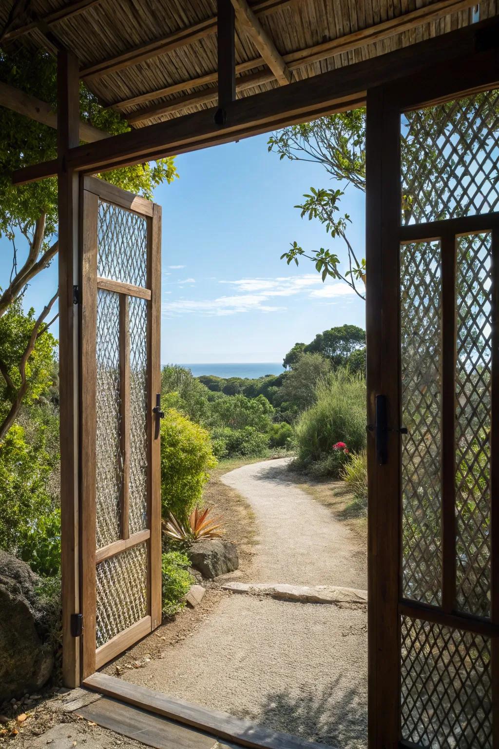 Stylish and sustainable eco-friendly screen doors.