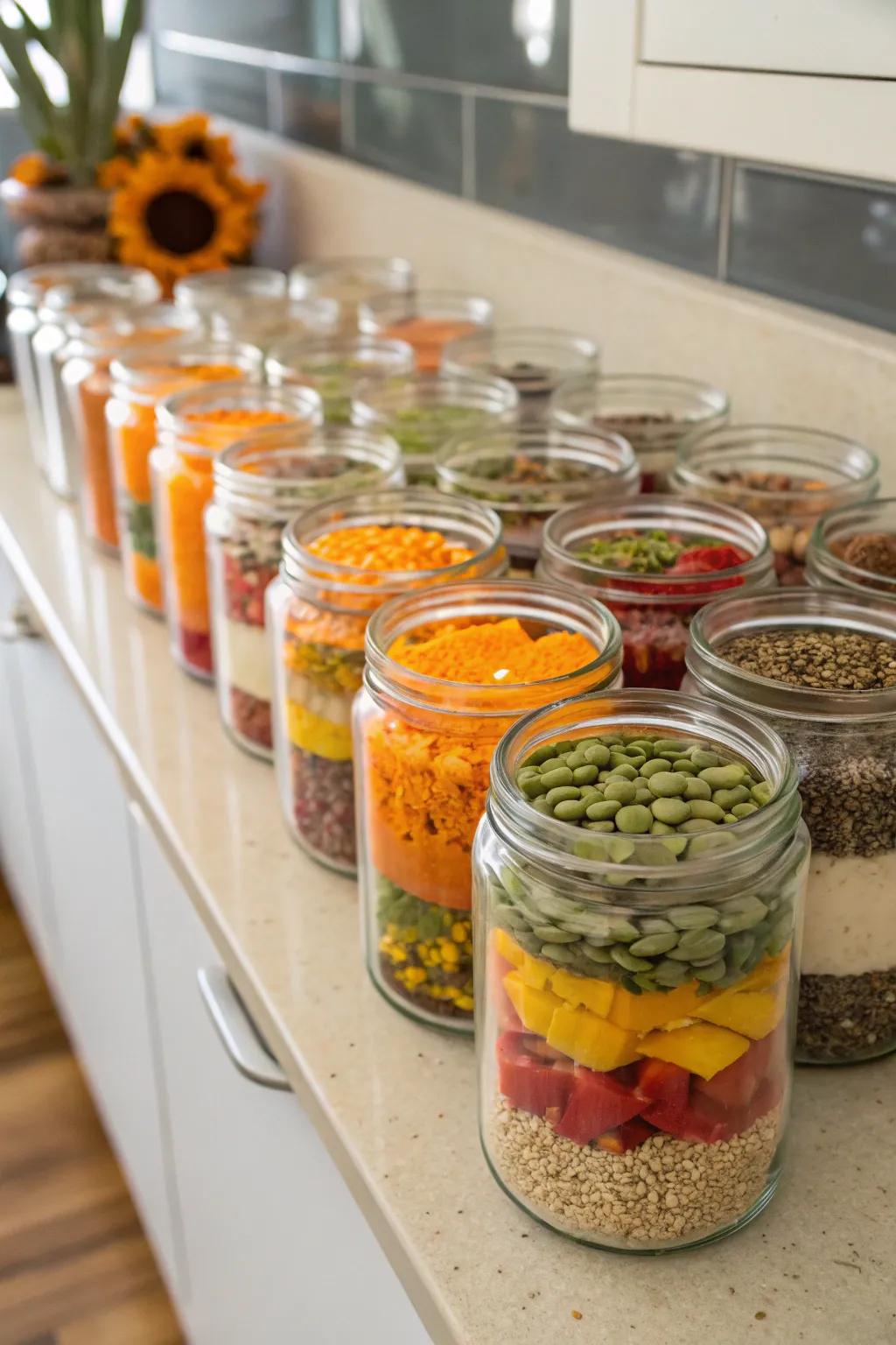 Culinary seed jars that combine practicality with aesthetic appeal.