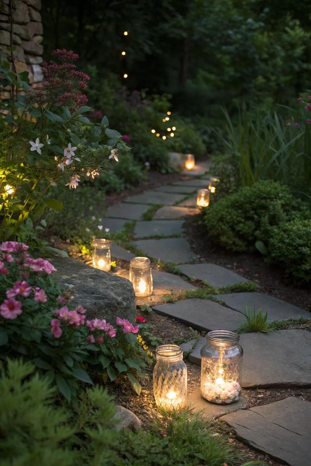 Soft lighting transforms your garden into an enchanting evening retreat.