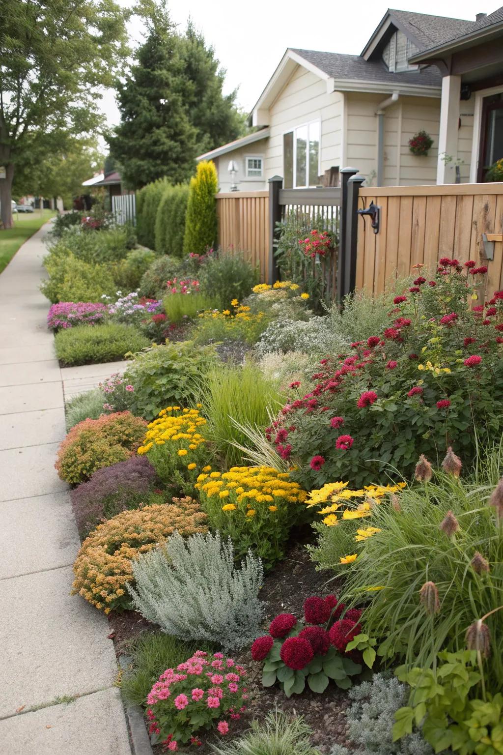 An eclectic plant combination that adds charm and personality.