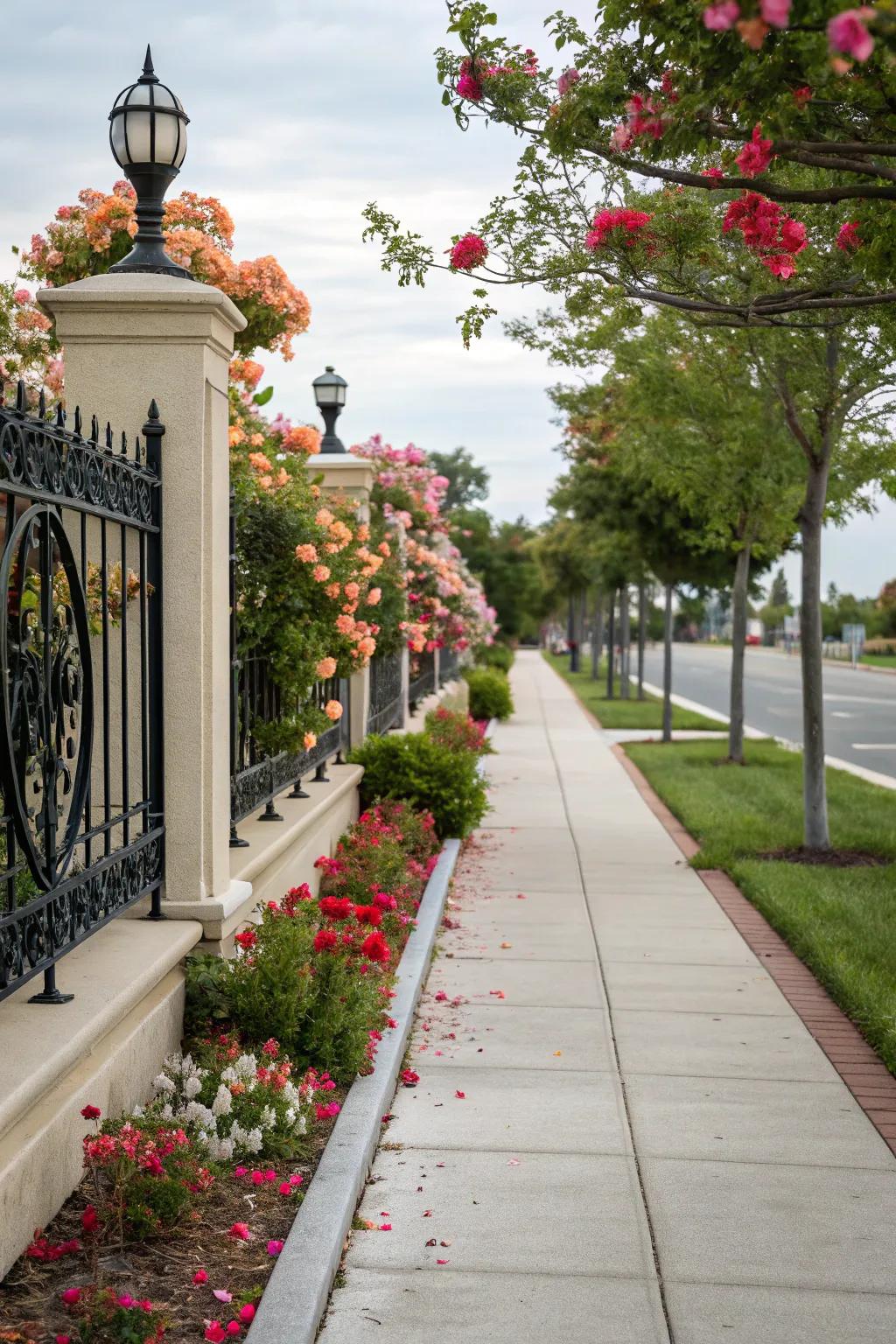 Wrought iron offers timeless elegance.