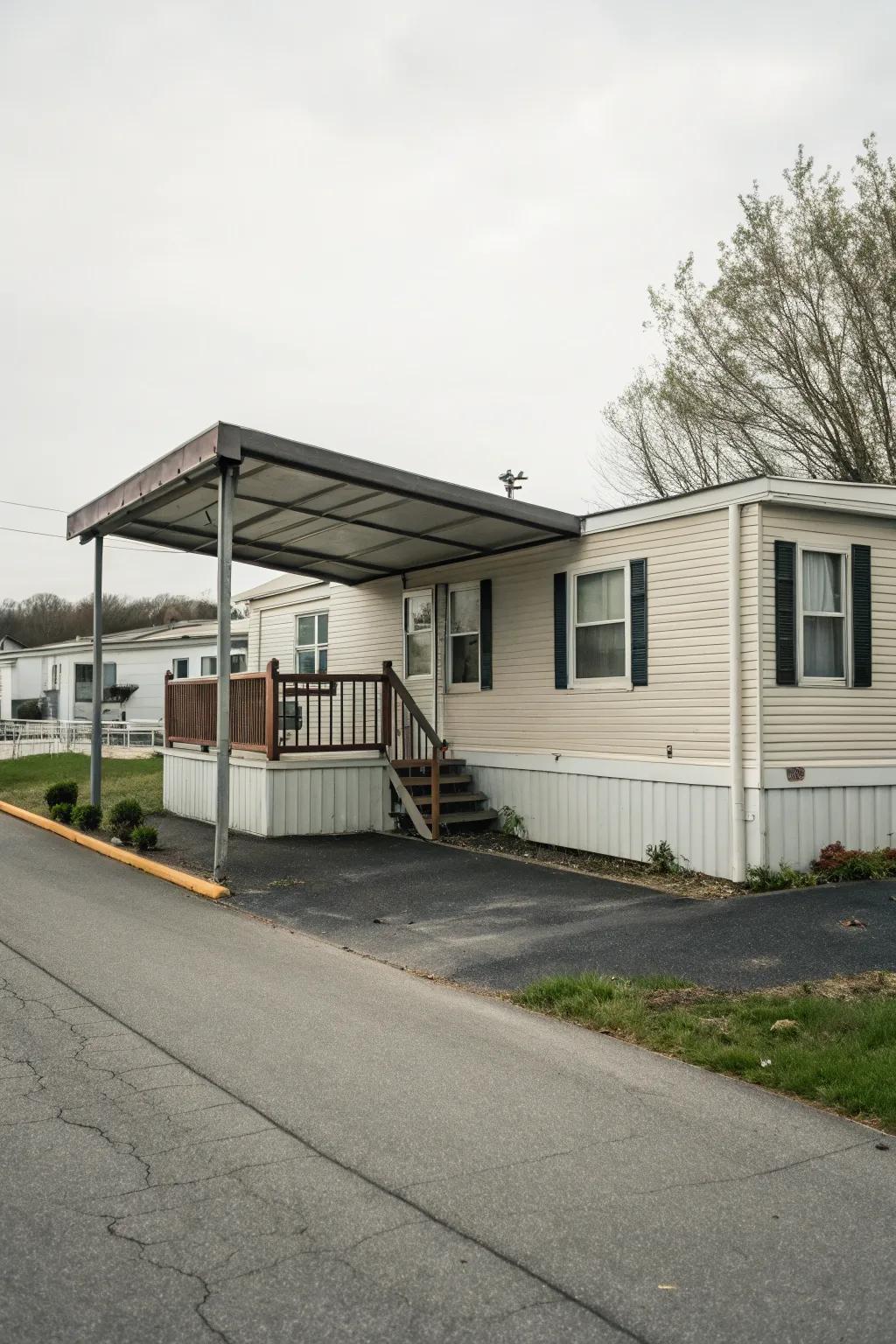 A carport adds function and style to your home exterior.