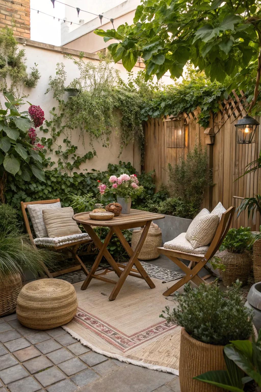 Natural textures add warmth and charm.