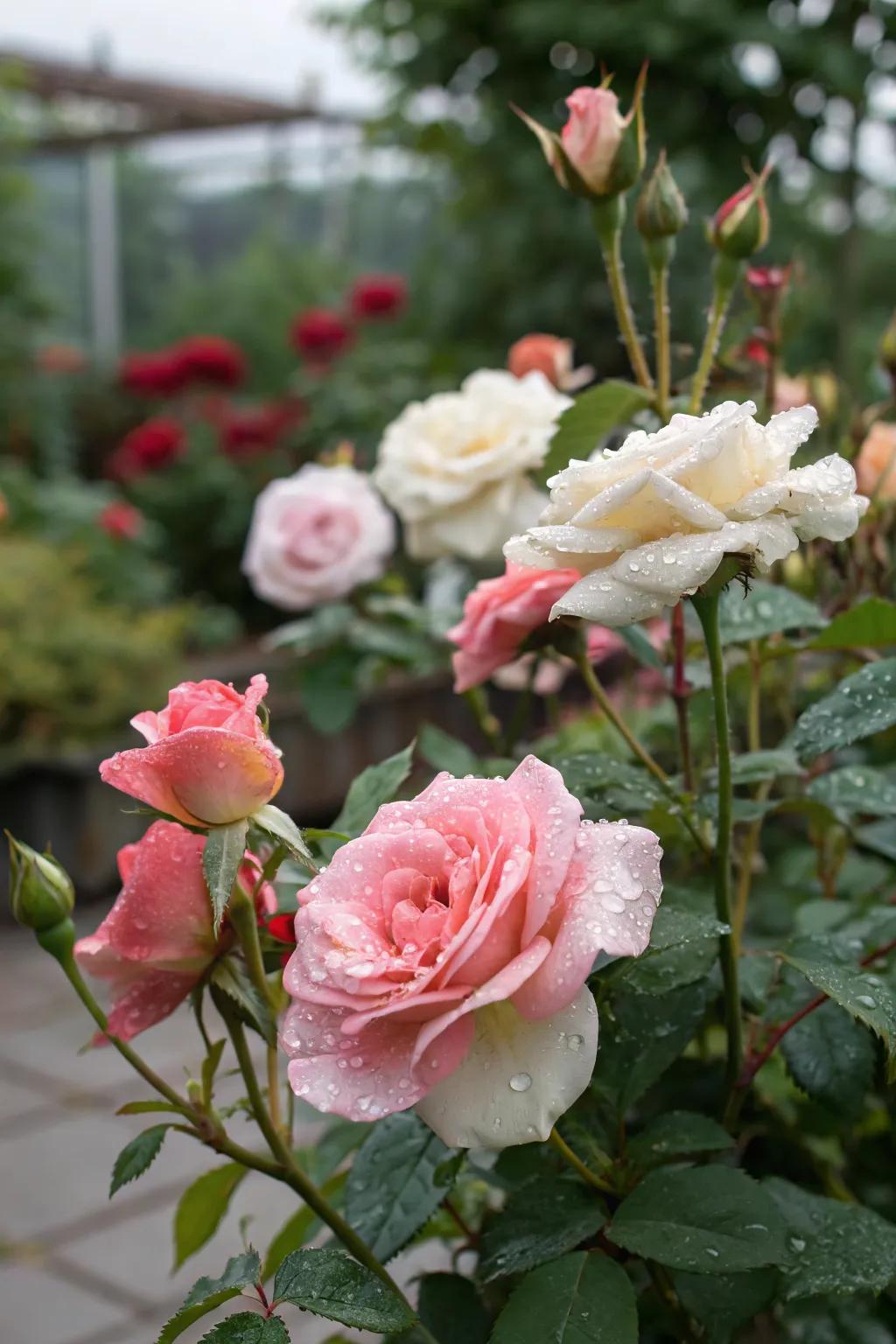 Miniature roses offer big beauty in a small package.