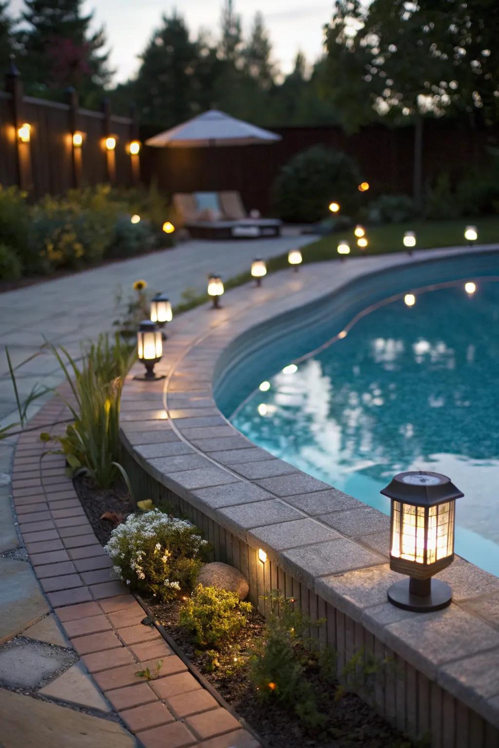 Solar lights offer a sustainable lighting solution.