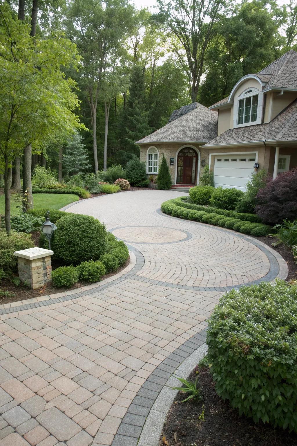 Permeable pavers offer an environmentally friendly option.