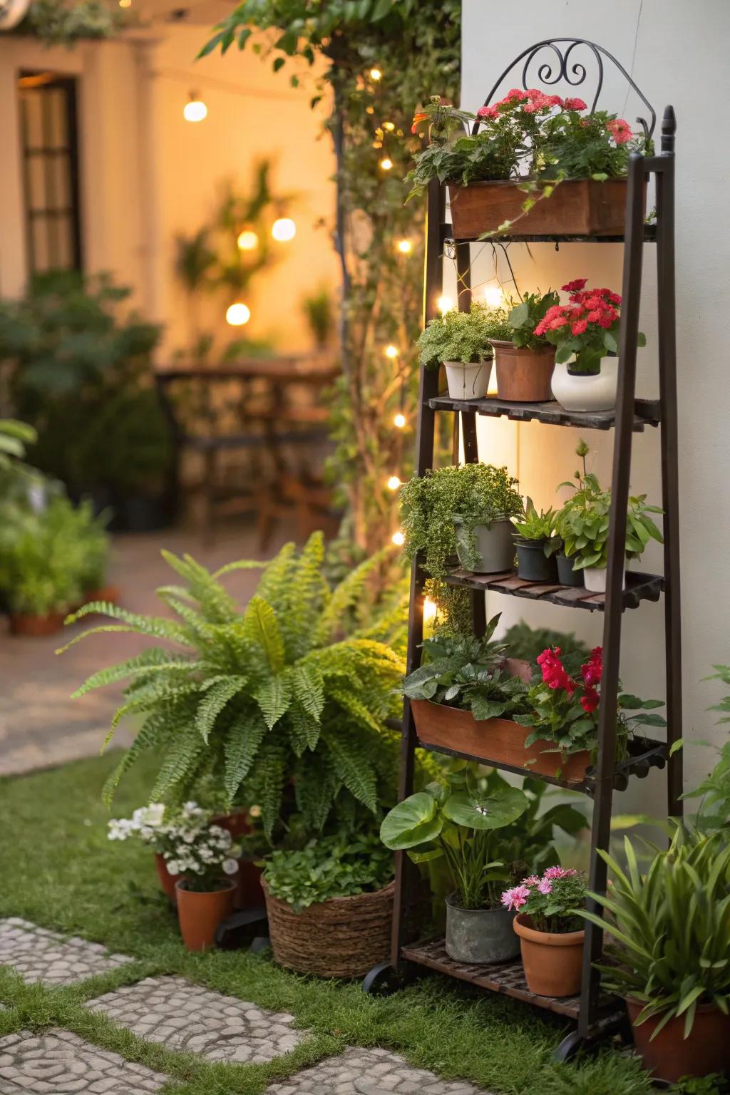 Multi-level stands optimize vertical space