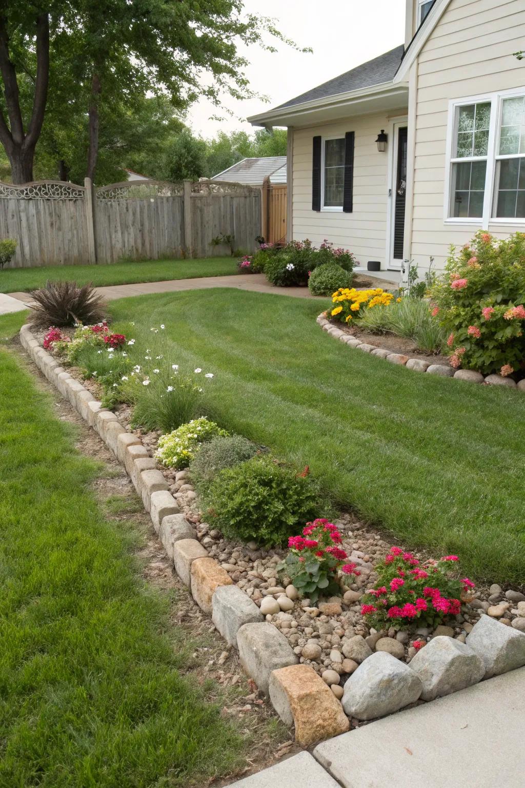 Edging stones add definition and style to your landscape.