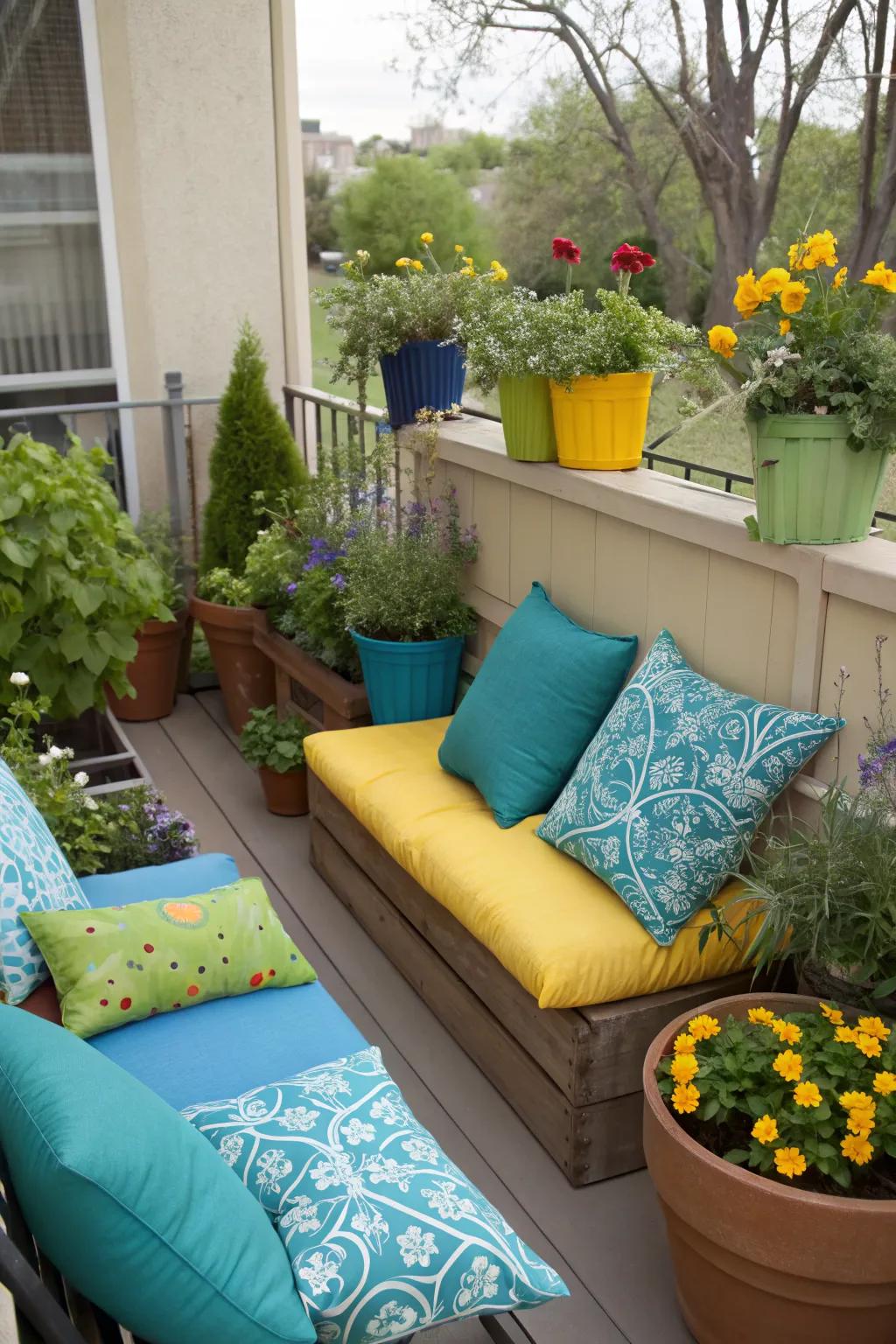 Add vibrancy to your space with colorful accents.