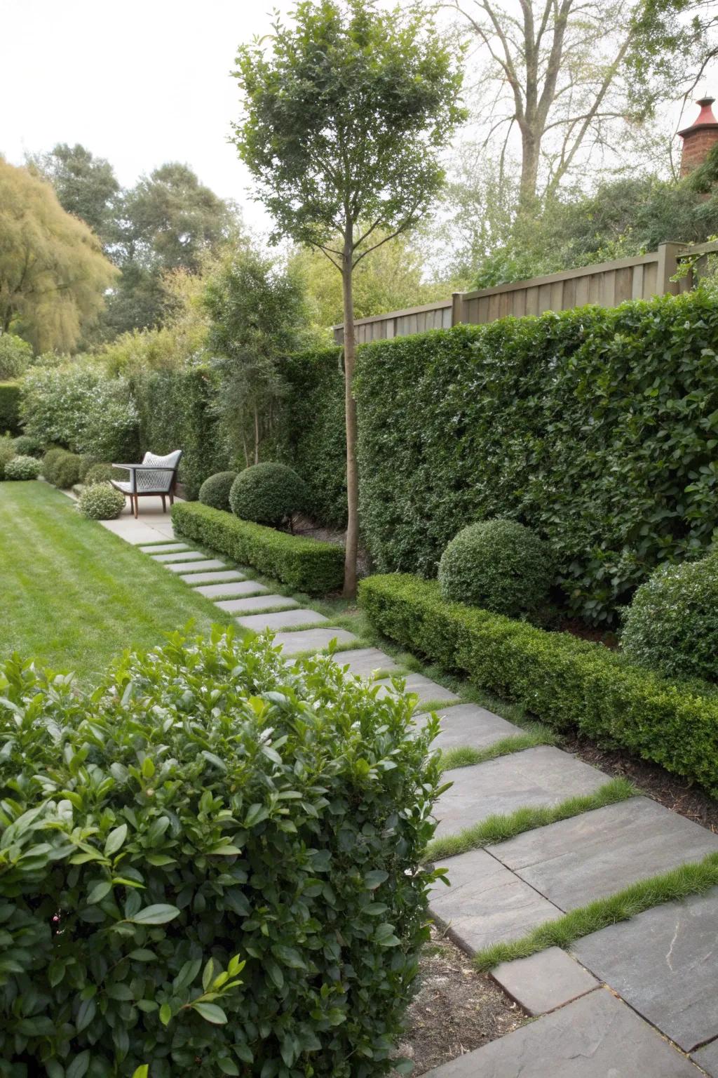 Create a cozy, private oasis with Soft Touch Holly hedges.
