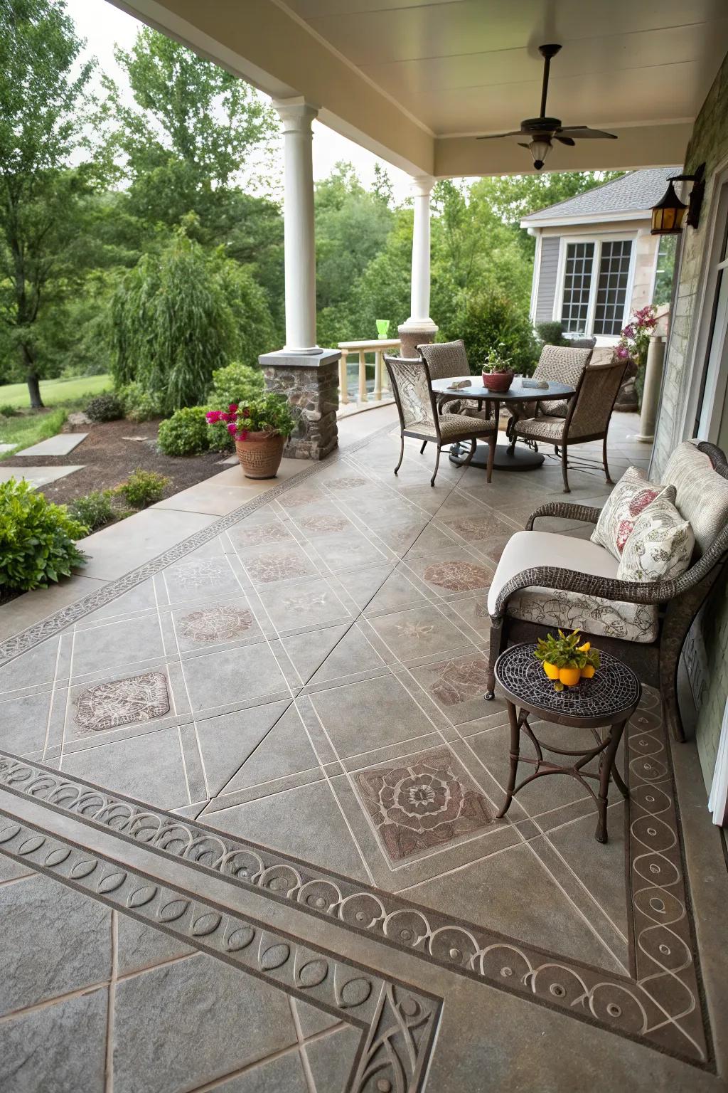 Organize your porch with distinct zones.