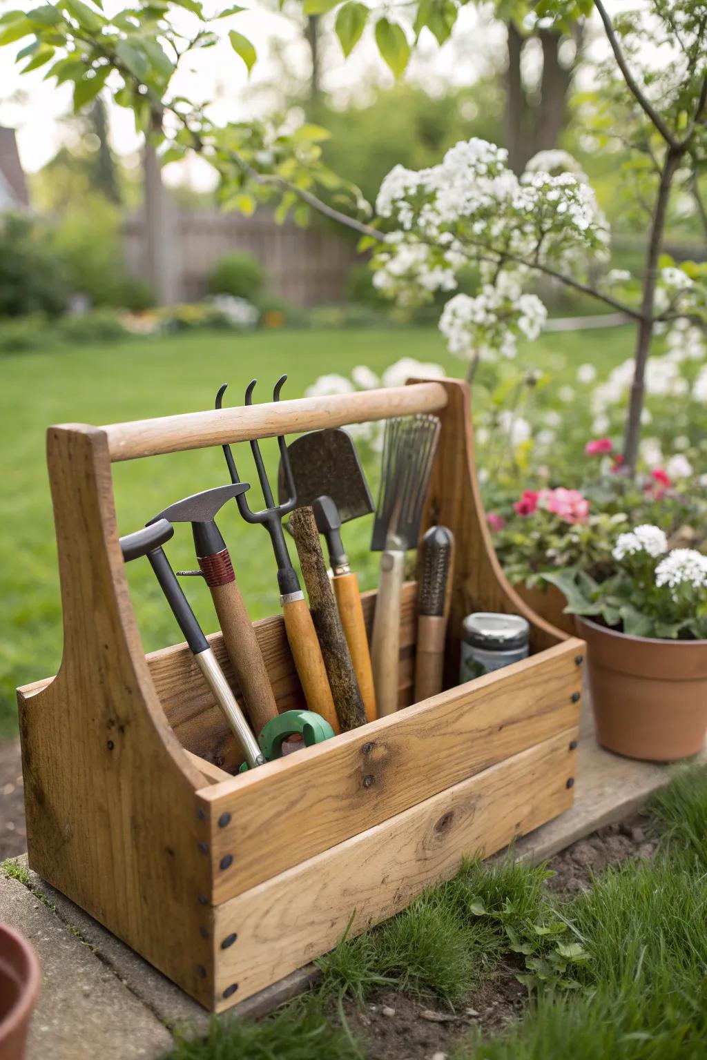 Custom DIY holders keep your tools organized and within reach.