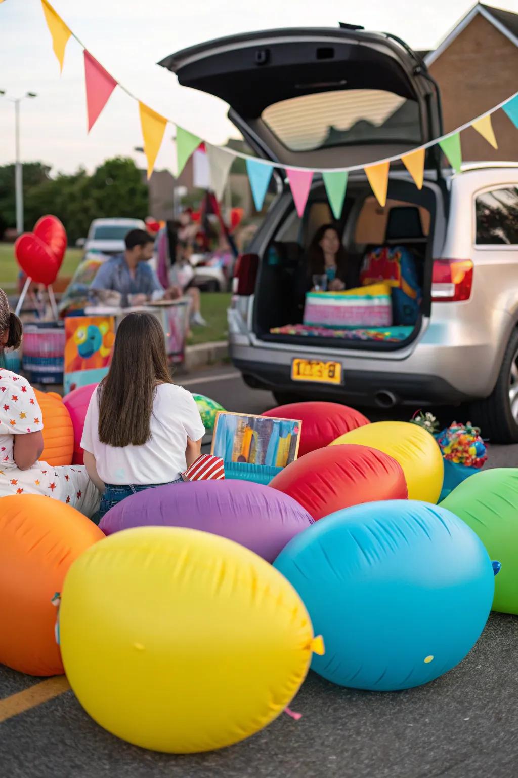 Add fun and comfort with inflatable seating.