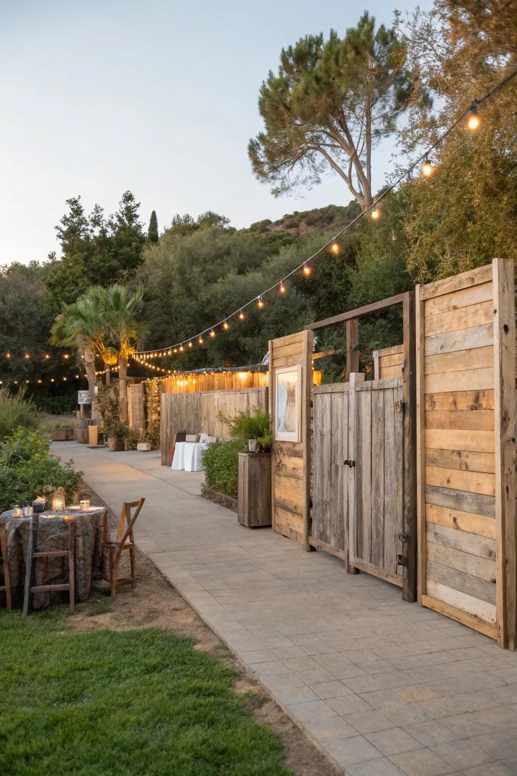 Reclaimed materials offer a sustainable, rustic look.