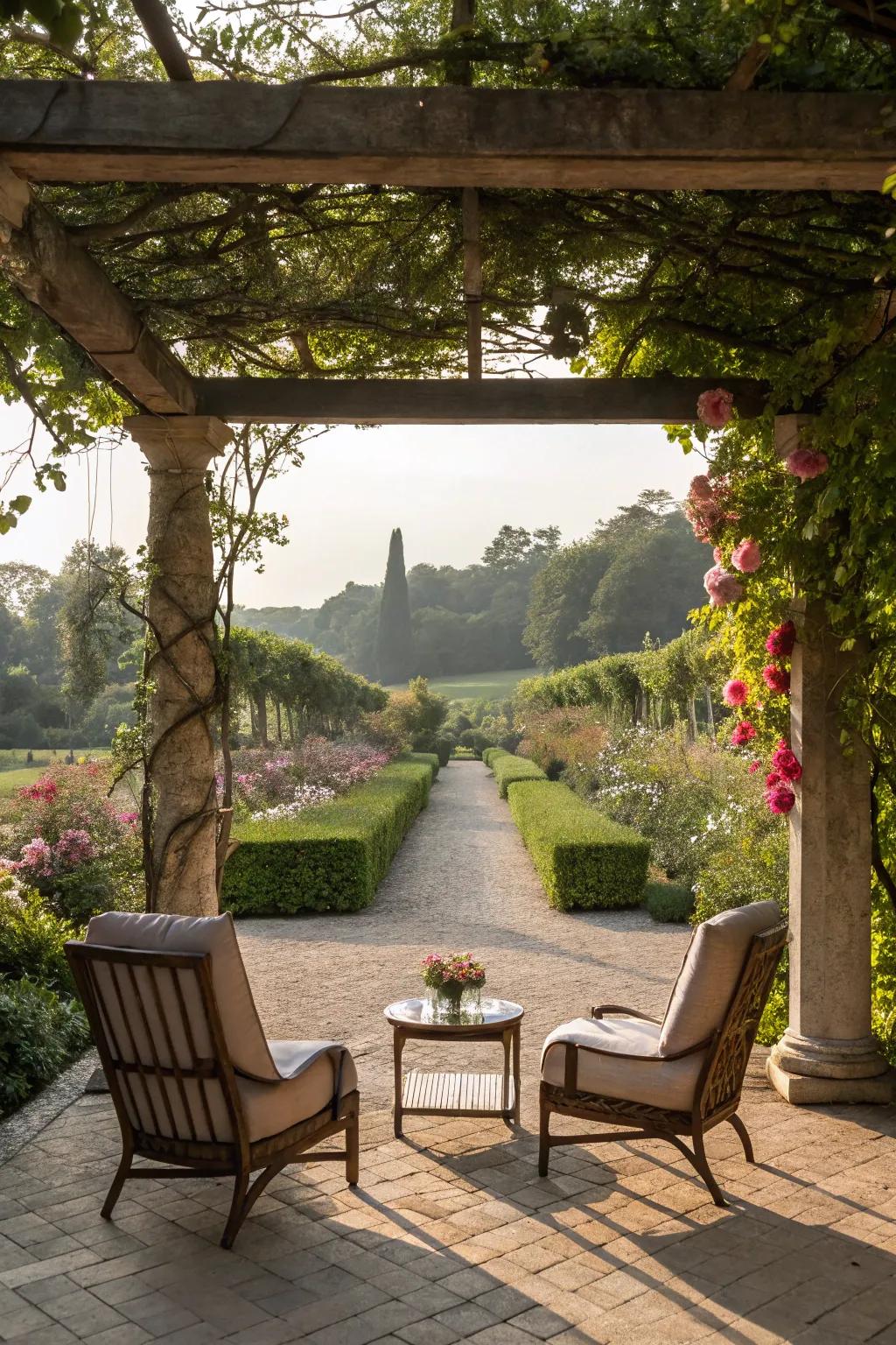 Frame your favorite view with a perfectly placed pergola.