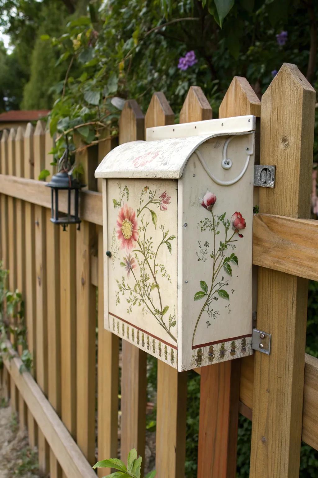 A cottage-style mailbox that adds cozy charm.
