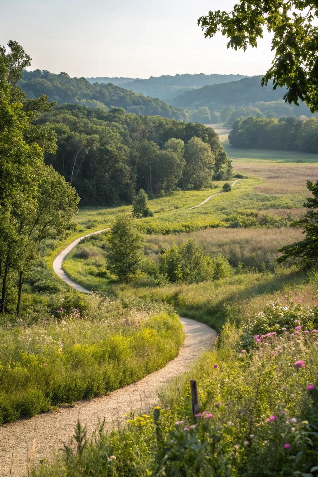 A serene nature trail inviting exploration and relaxation.