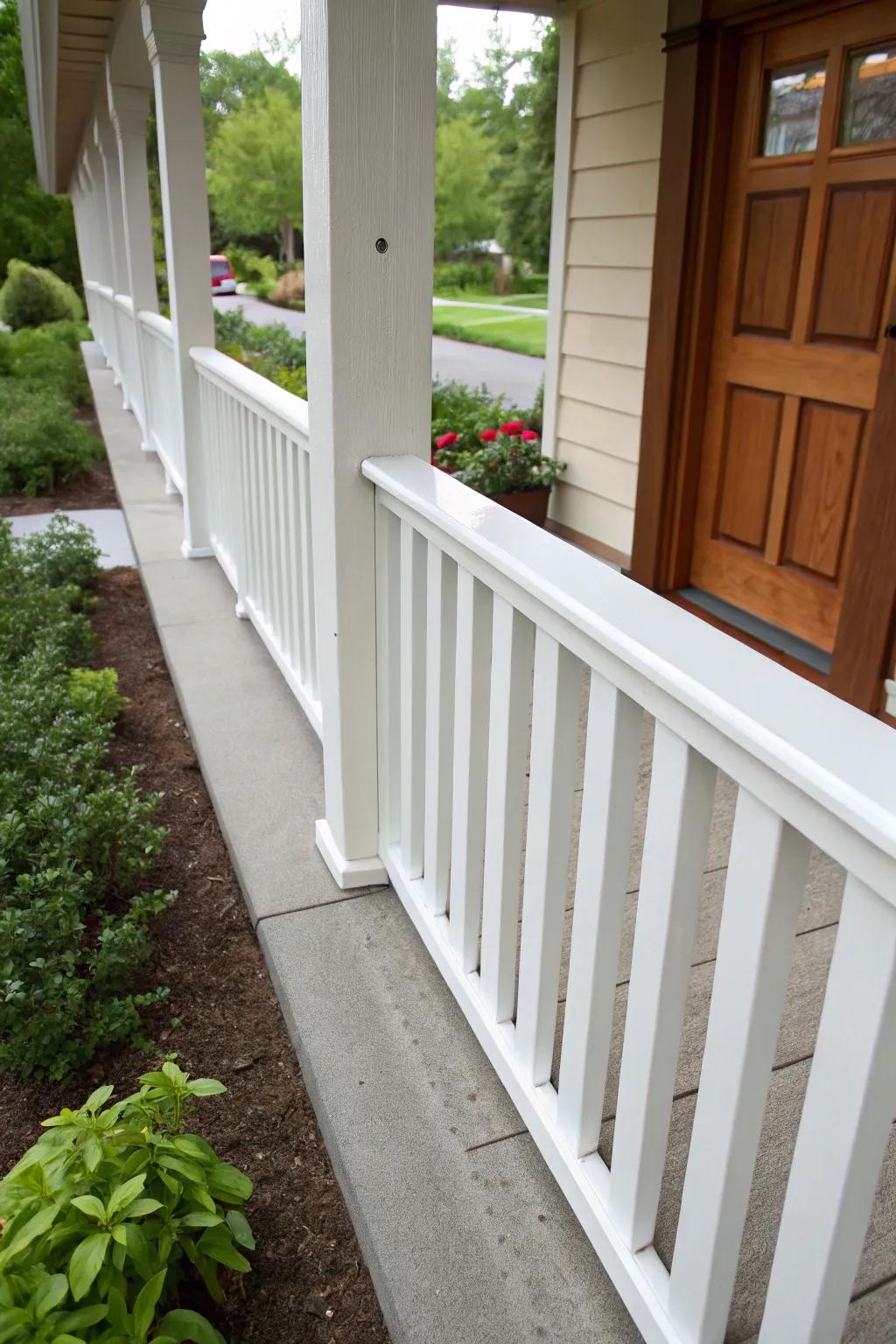 Recycled materials offer a sustainable and stylish railing option.