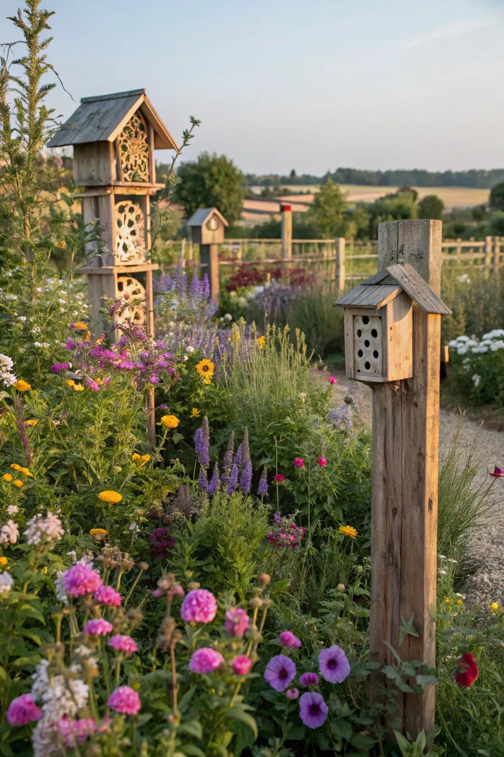A garden buzzing with life and energy.