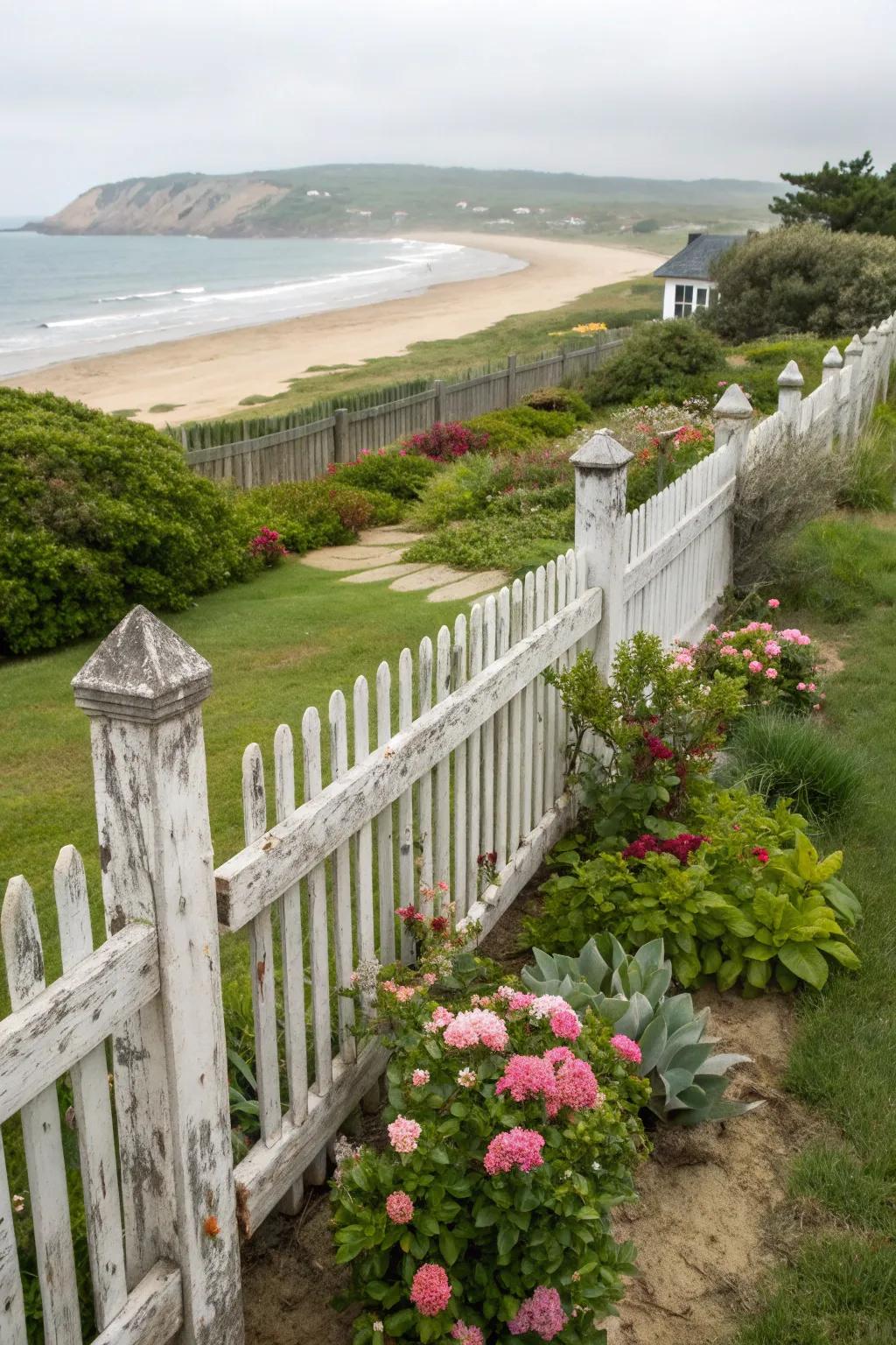 Cape Cod style adds coastal elegance to this garden.