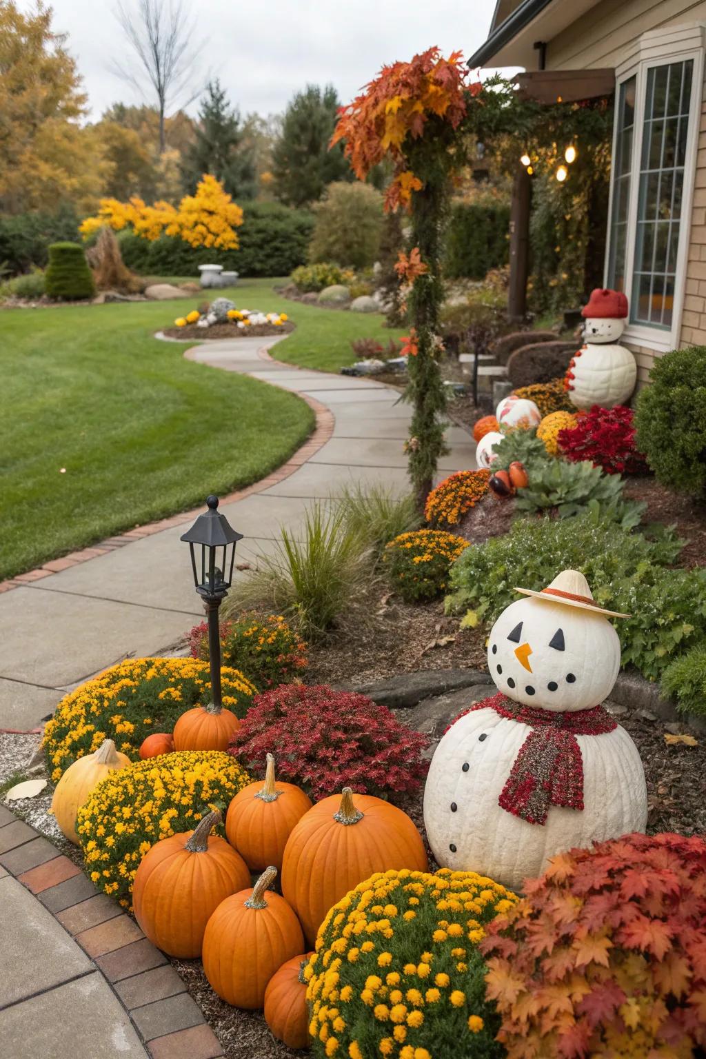 Holiday flocking brings festive cheer to your yard.
