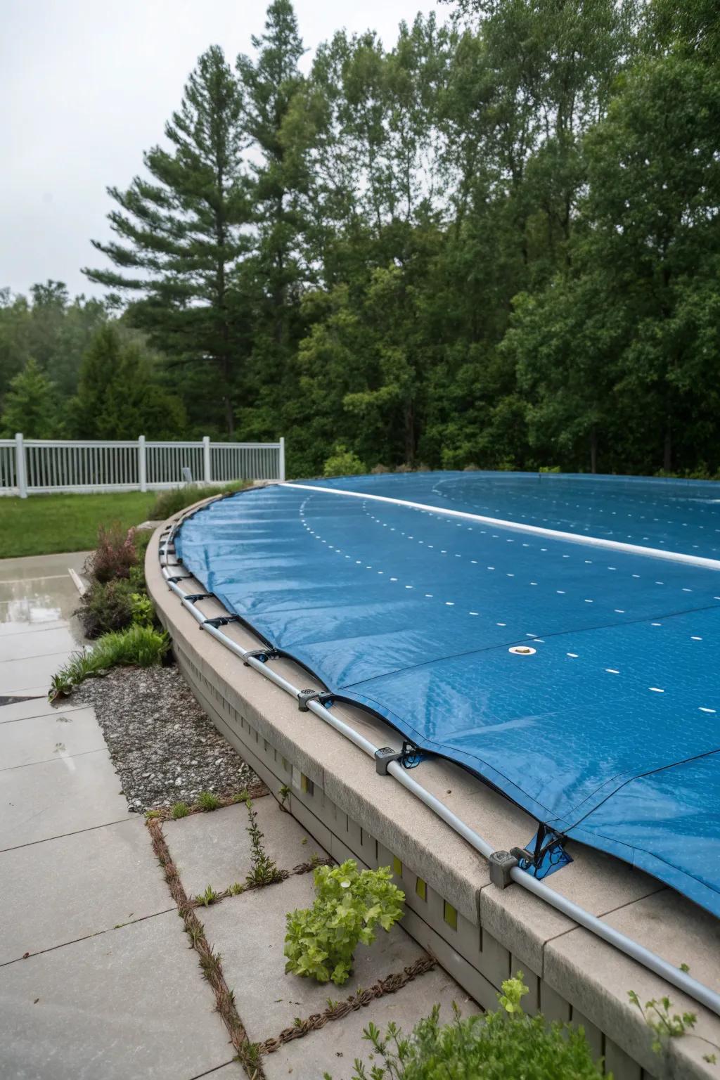 Windproof clips ensure your pool cover stays put during storms.