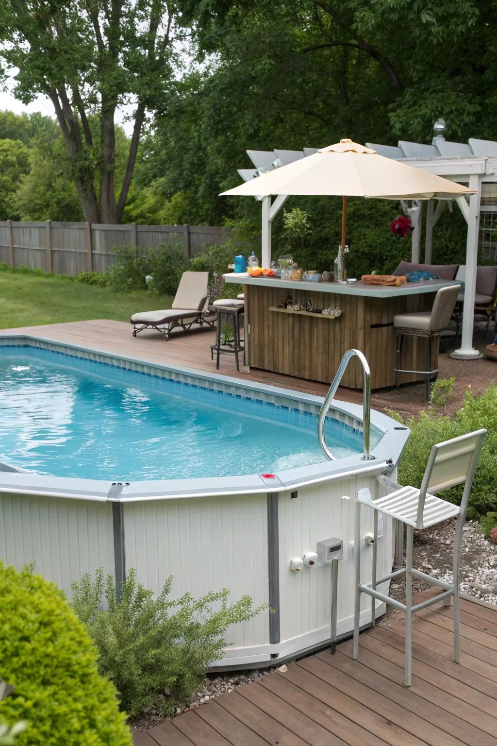 Seasonal flexibility ensures your bar is usable year-round.