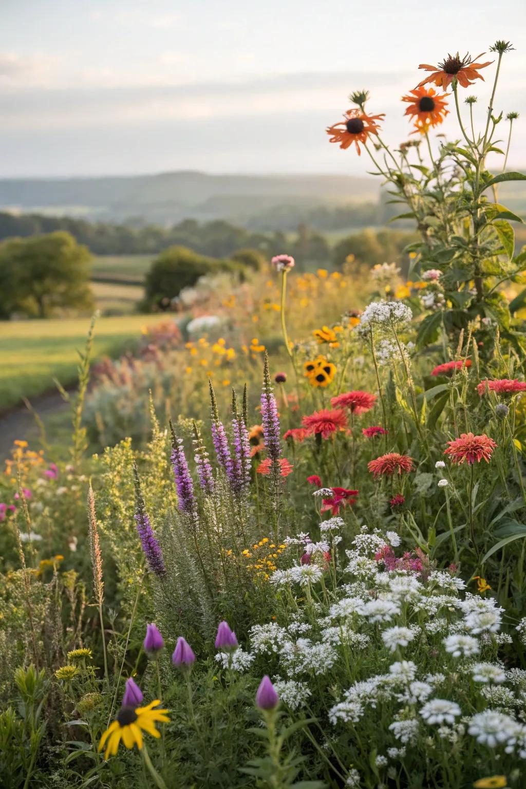 Spontaneous beauty with a wildflower wonder.